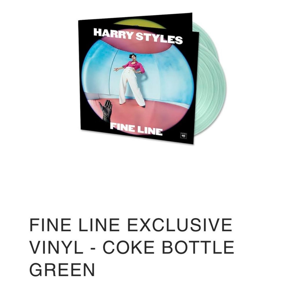 Harry Styles Fine Line coke bottle vinyl